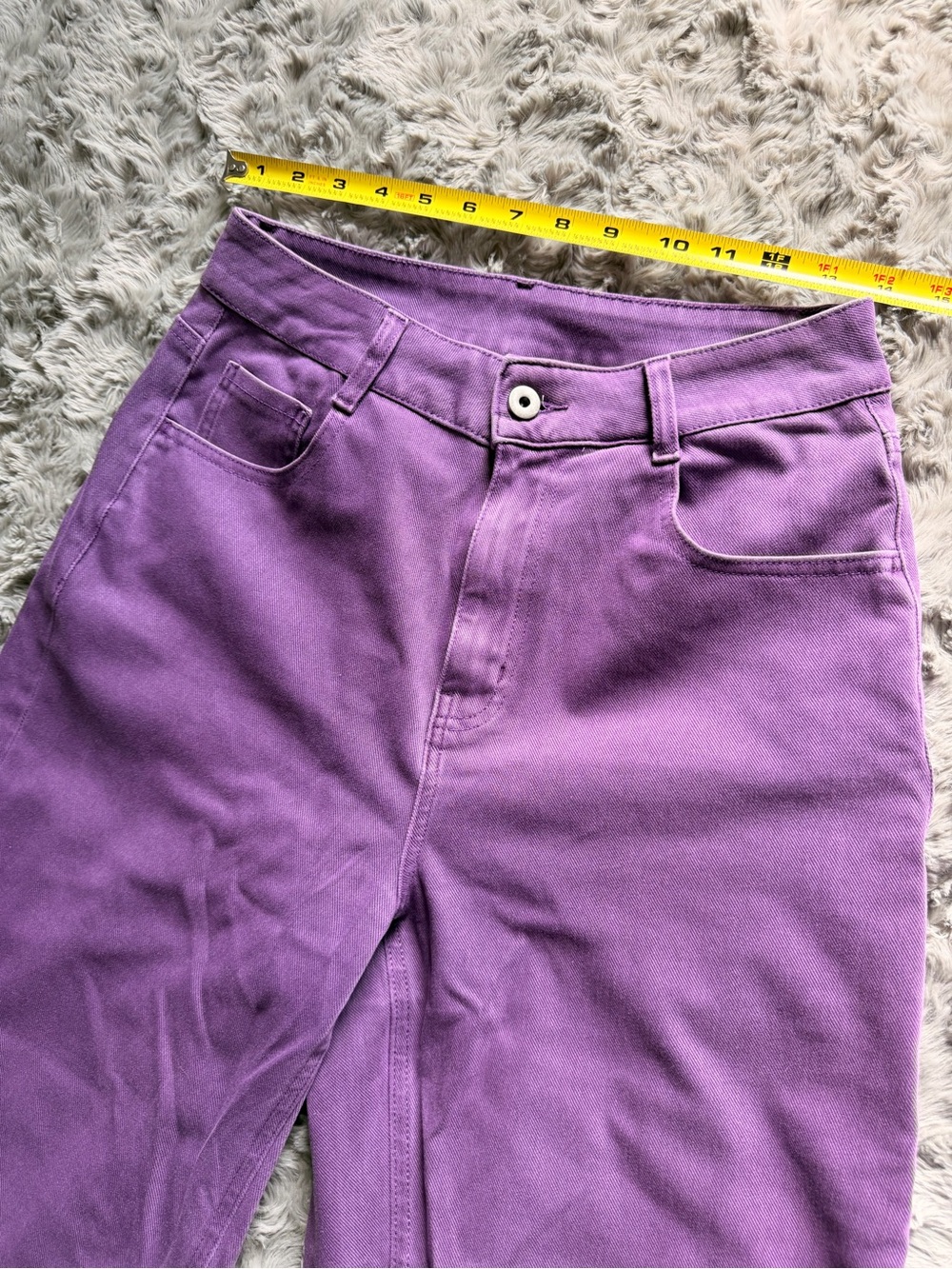 Halara Flex™ High Waisted Pockets Rolled Hem Wide Leg Jeans - Violet Denim Small - Picture 5 of 6